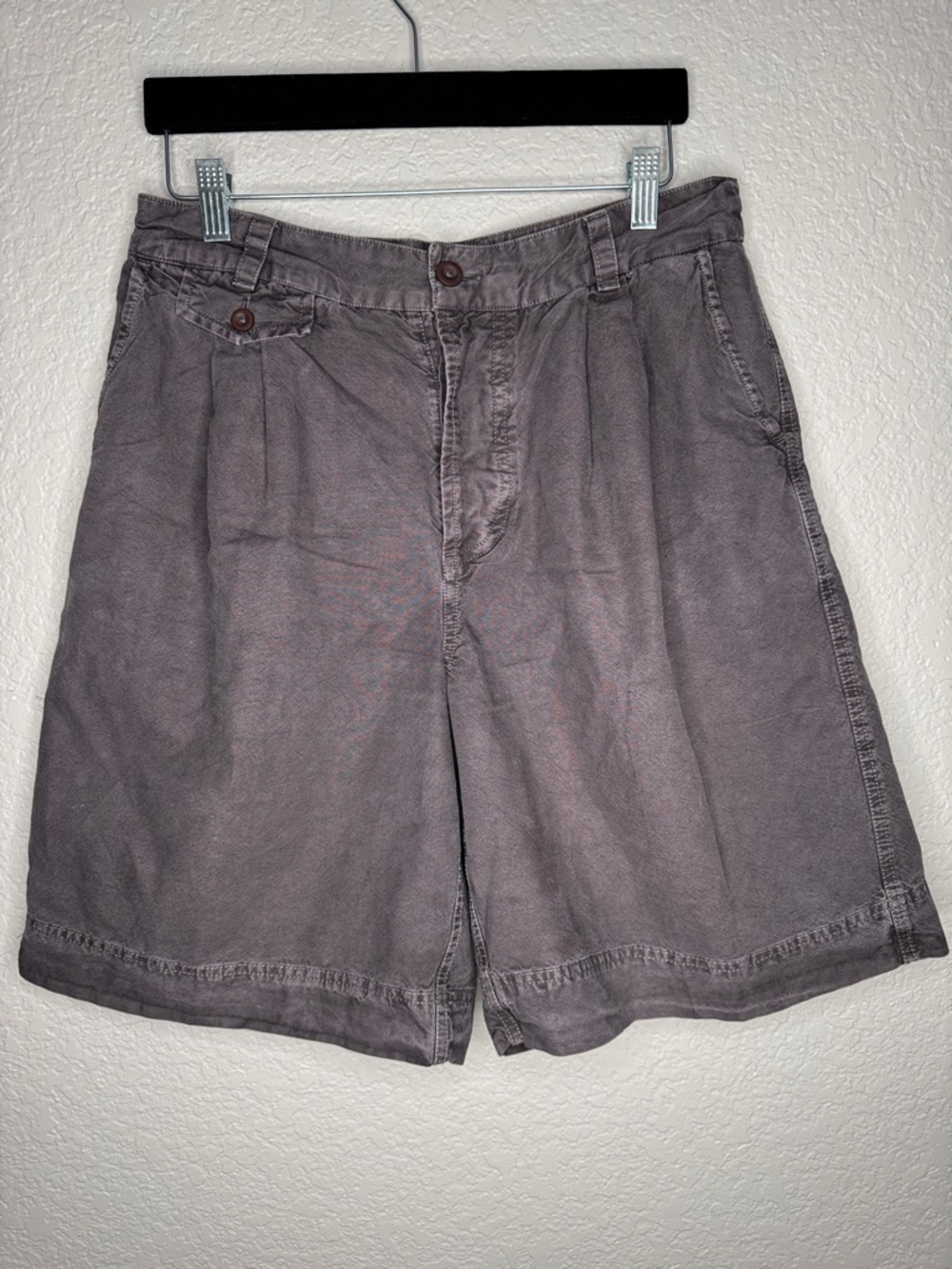 Free People High Street Trouser Shorts Storm Front Grey Sz 6 Wide Leg Loose Fit - Picture 3 of 6